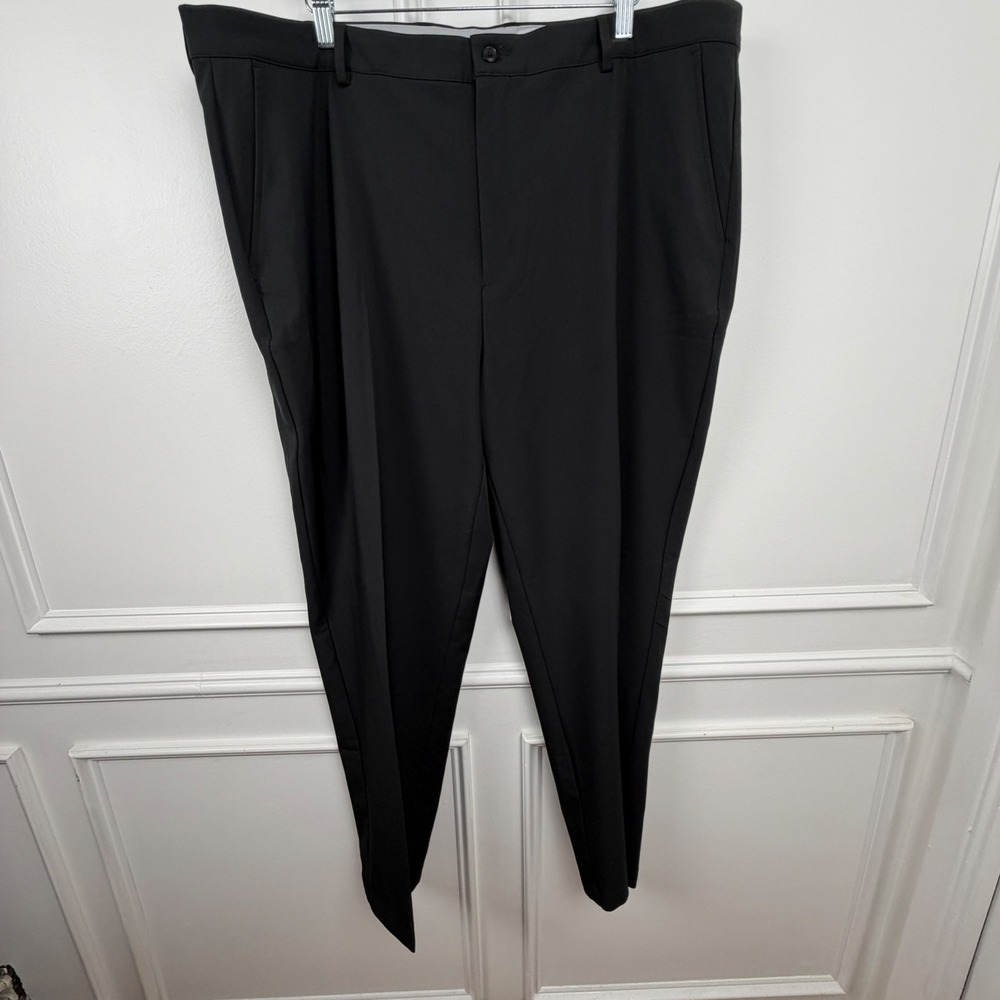 Greg Norman Signature Series Mens Golf Pants Black 42x30 Stretch Flat Front NEW
